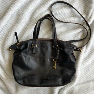 Fossil Black Leather Purse